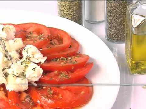 Receta de Tomates aliñados  Receta andaluza