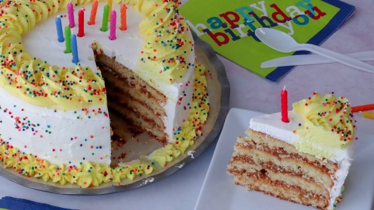 Receta de Pastel de cumpleaños