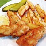 Receta de Dorada con langostinos al ajillo