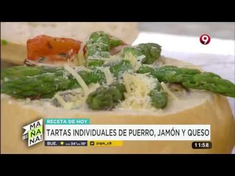 Receta de Tarta de puerros panceta y queso Gruyere