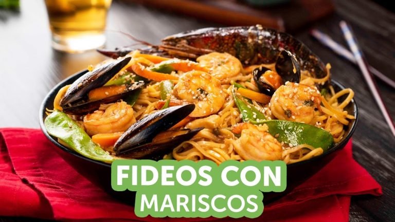 Receta de Fideos con Mariscos