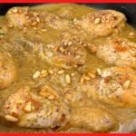 Receta de Pollo y conejo al ajillo  Receta tradicional