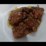 Receta de Costillas de cerdo guisadas con espinacas
