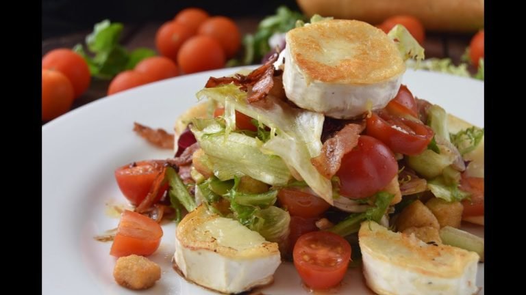 Receta de Ensalada con queso de cabra y bacon