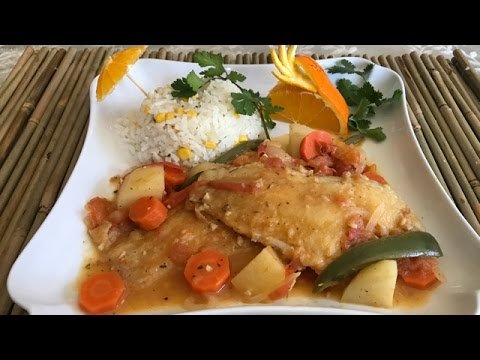 Receta de Filete de pescado en salsa de naranja