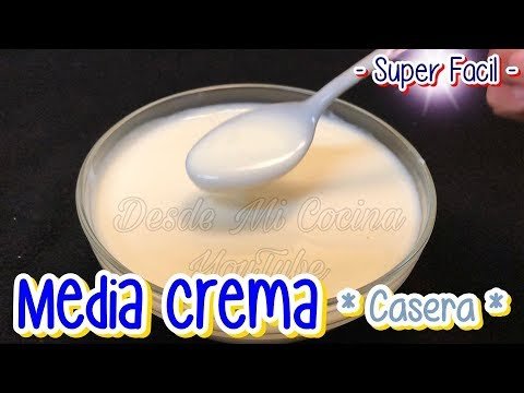 Receta de Media crema