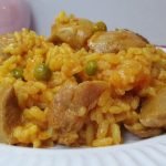 Receta de Arroz con pollo y guisantes