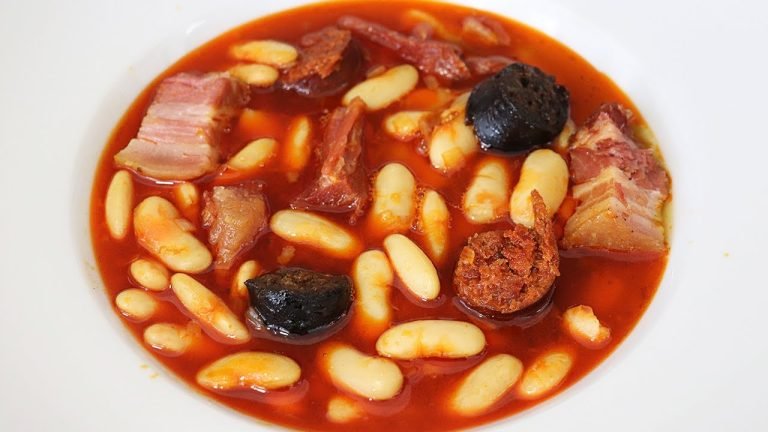 Receta de Fabada asturiana con compango