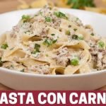 Receta de Tallarines con salsa blanca y pollo