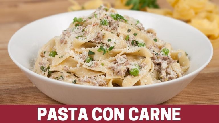 Receta de Pasta con carne molida y crema