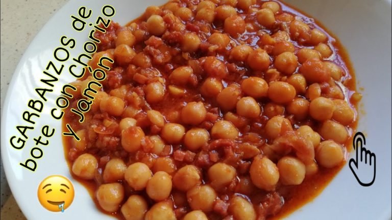 Receta de Garbanzos con chorizo y jamón