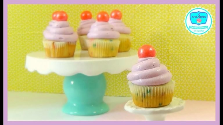 Receta de Cupcakes con chispas de colores