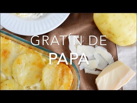 Receta de Gratín de papa
