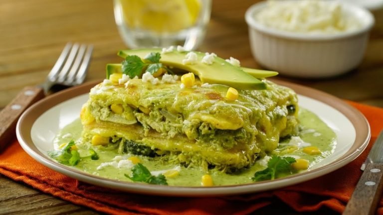 Receta de Pastel azteca de pollo