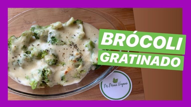 Receta de Brócoli gratinado vegano