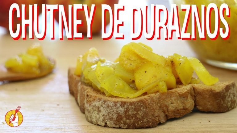 Receta de Chutney de durazno