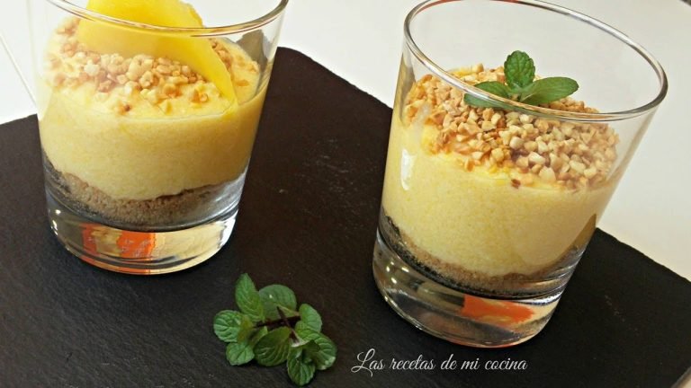 Receta de Postre de mango con miel