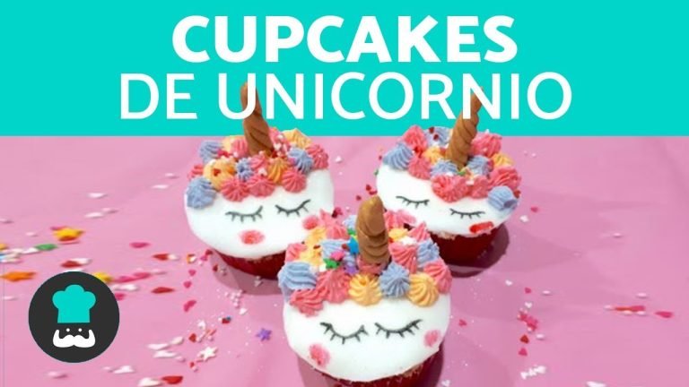 Receta de Cupcakes de unicornio con fondant