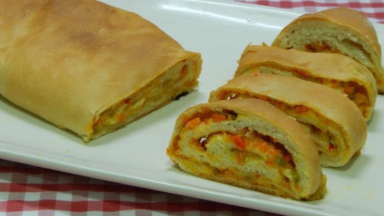 Receta de Pan relleno de verduras