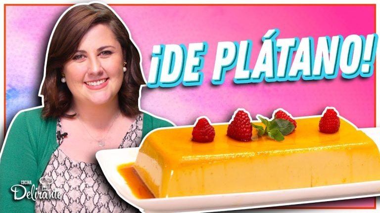 Receta de Flan de plátano familiar