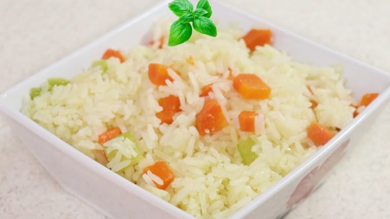 Receta de Arroz con apio y zanahoria