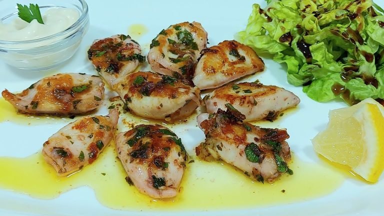 Receta de Chipirones a la plancha tiernos