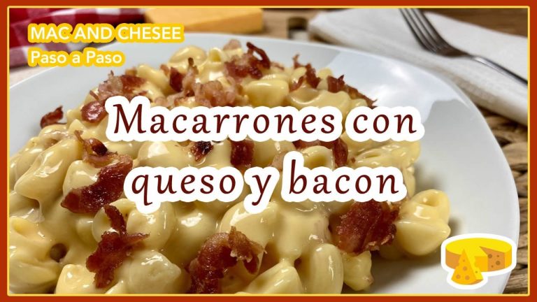 Receta de Macarrones con queso y bacon al horno