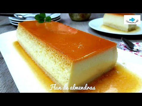 Receta de Flan de almendras