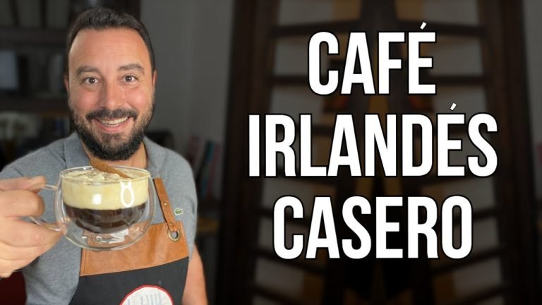 Café irlandés con ron y baileys