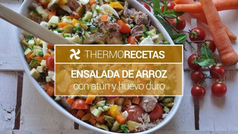 Receta de Ensalada de arroz con atún y huevo