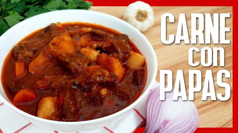 Receta de Carne con papas en salsa