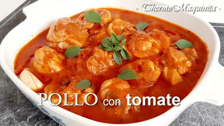 Receta de Pollo en salsa de tomate con Thermomix