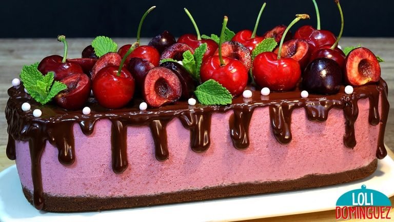 Receta de Tarta de mousse de cerezas