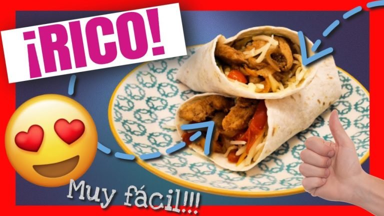 Receta de Fajitas de pollo y queso