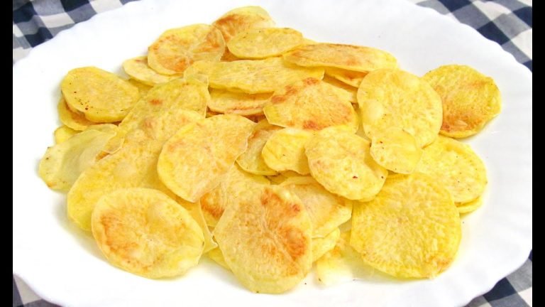 Receta de Patatas chips al microondas