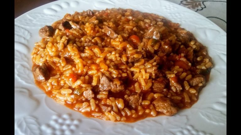 Receta de Arroz con carne de ternera