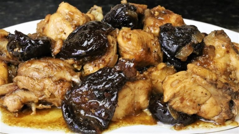 Receta de Pollo con cerveza y uvas pasas