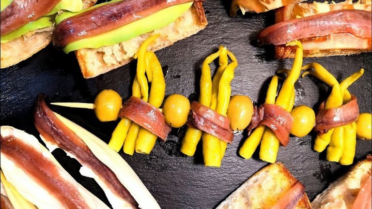 Receta de Montadito de Anchoas con oliva