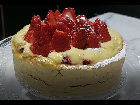 Receta de Tarta de almendras y crema pastelera ¡Sin gluten sin lactosa y sin azúcar!