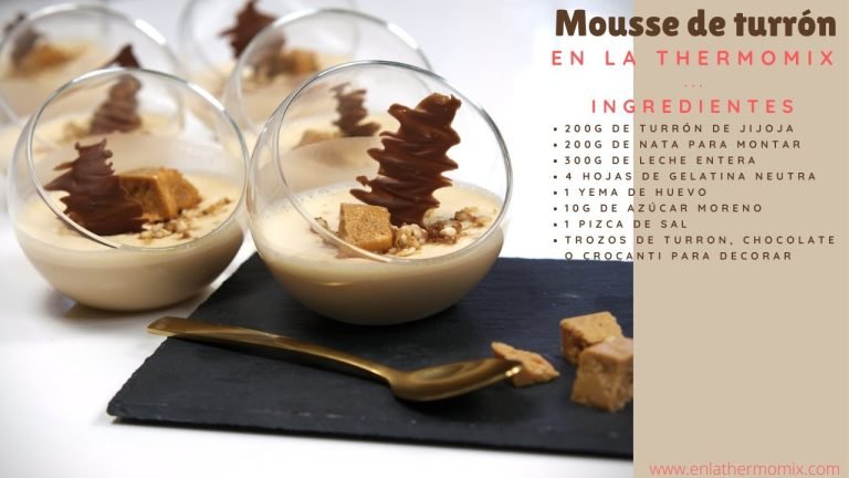 Receta de Mousse de turrón con Thermomix