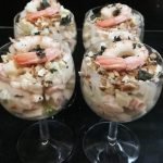 Receta de Camarones con tocino y queso