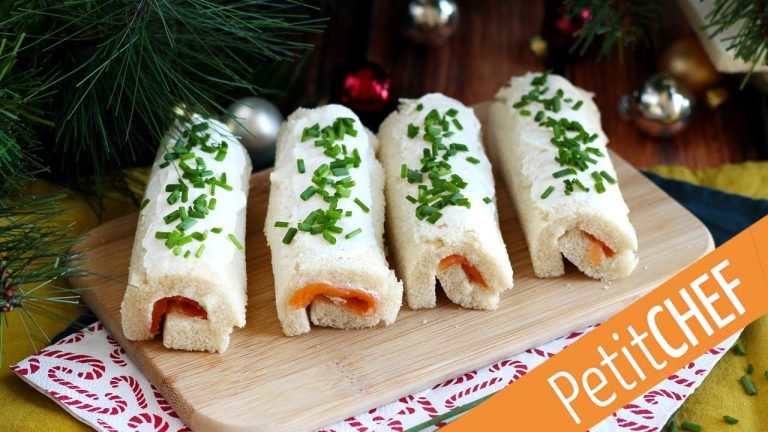 Receta de Rollitos de salmón ahumado con pan de molde