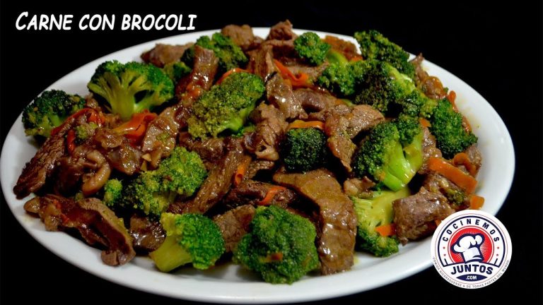 Receta de Carne con brócoli