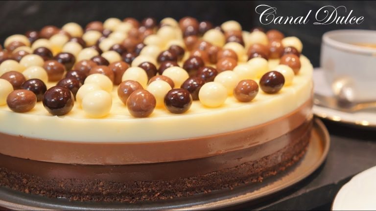 Receta de Tarta tres chocolates con cuajada