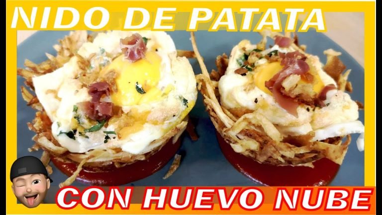 Receta de Huevos en nido de papa