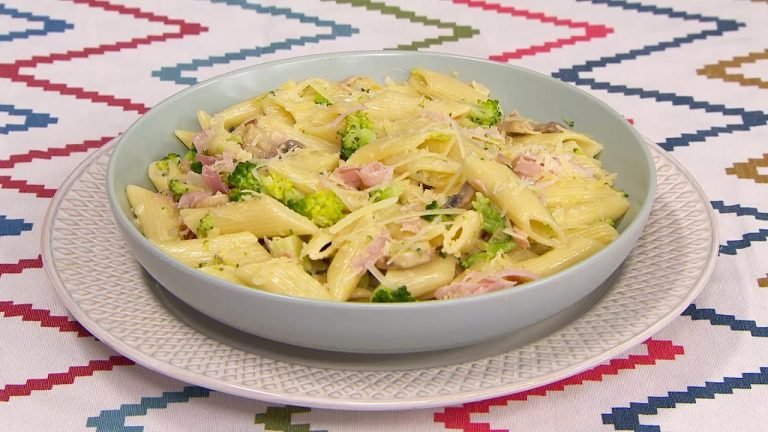Receta de Pasta con brócoli y jamón