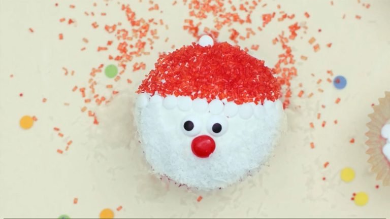 Receta de Cupcakes para navidad  Papá Noel