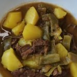 Receta de Guiso de vainas con calamar