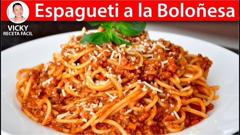 Receta de Espagueti a la boloñesa