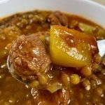 Receta de Garbanzos fritos con patatas y huevos